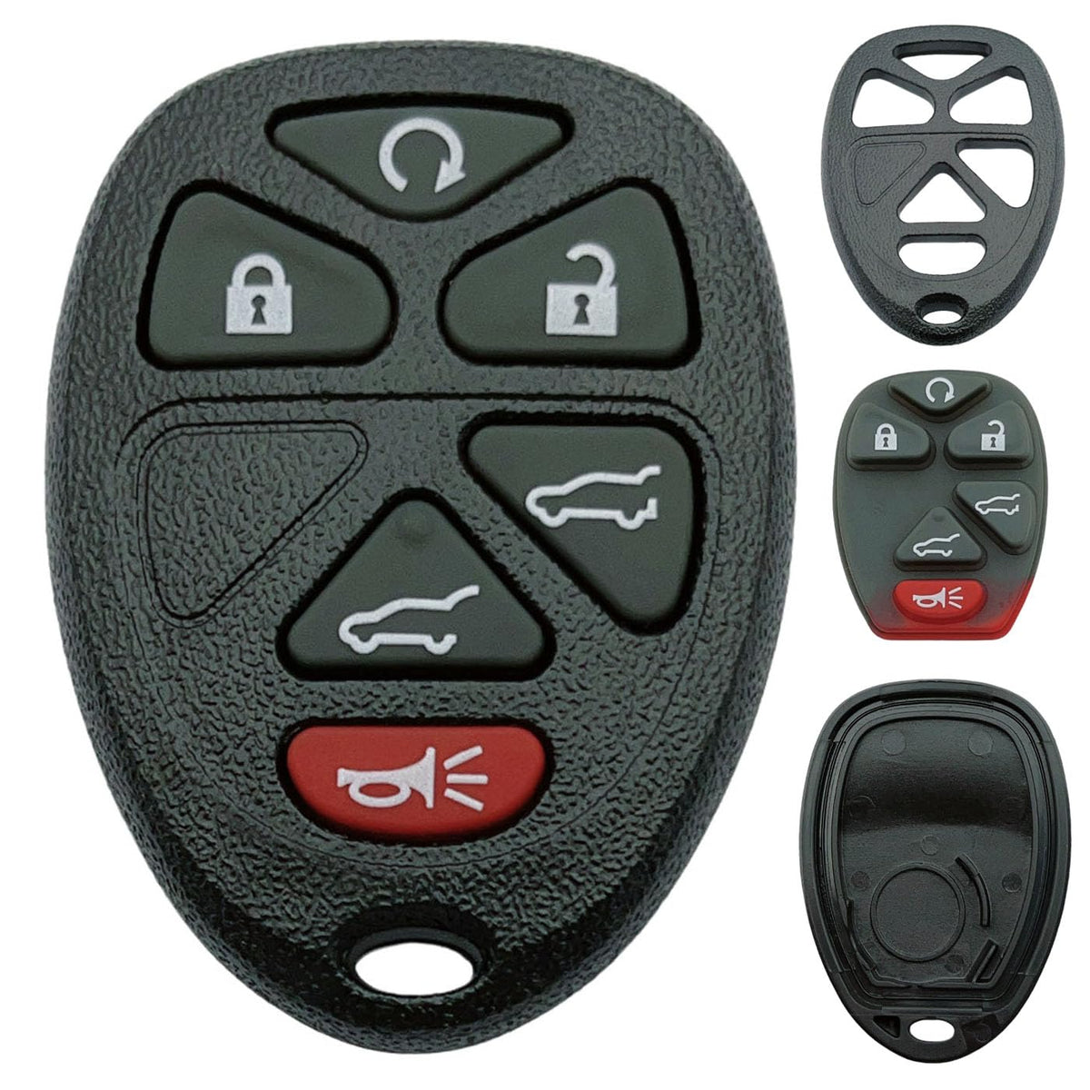 Replacement Key Fob Shell Case Fits for Chevy Suburban Tahoe Traverse GMC Pontiac Saturn Suzuki Cadillac Buick Keyless Entry Rem