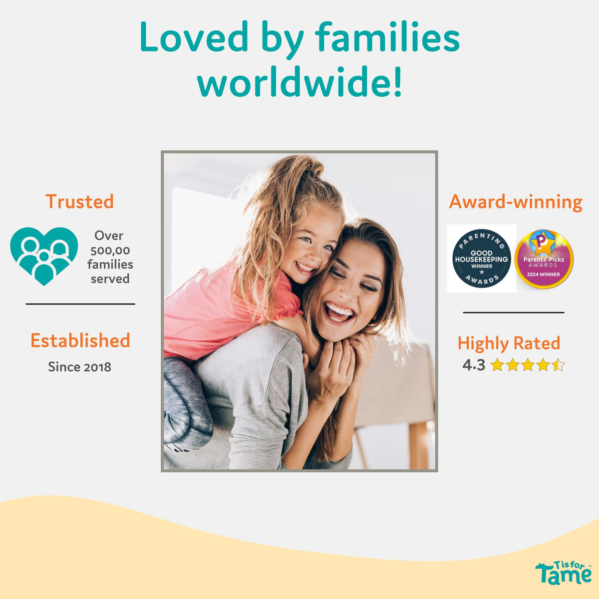 T is for Tame Kids Hair Taming Cream, 2-pack, for Frizz, Flyaways & Bedhead