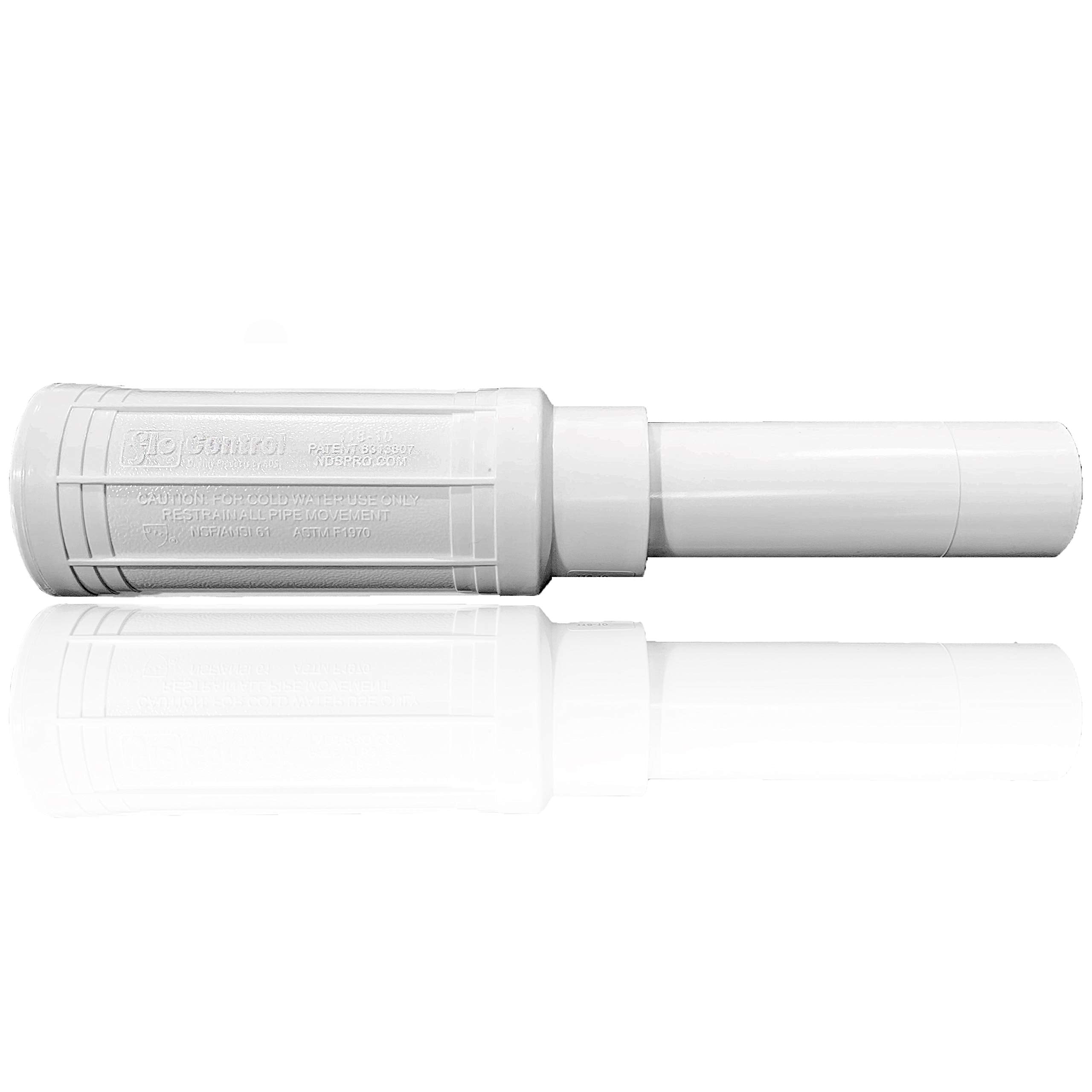NDS 118-20 Pro-Span® PVC Expansion Repair Coupling, For Broken or Cracked In-Ground PVC Pipes, 2-Inch IPS Slip X Spigot, White