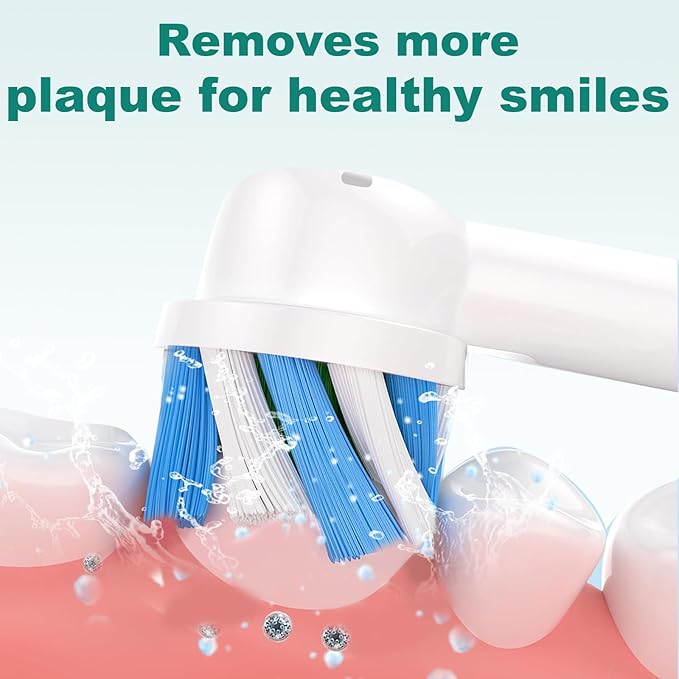 12PCS Gum Care Replacement Toothbrush Heads Compatible with Oral B Braun,Electric Toothbrush Brush Heads Compatible with Oral B Replacement Heads Refill Pro 1000/9600/500/3000 /1500
