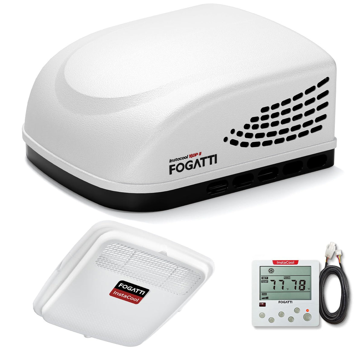 Fogatti Rv Air Conditioner Instacool 16K Btu Ducted, Rooftop Ac Unit Rv, All In One Unit, Easy Install, Quiet Ac, Instacool (Duc