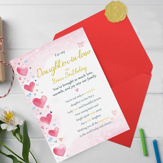 Funny Birthday Card for Daughter-in-Law, Wonderful Yet Heartfelt Greetings from Mother-in-Law
