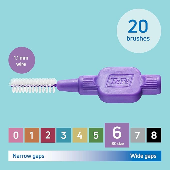 TePe® Interdental Brush Original Purple 1.1 mm 20-Pack