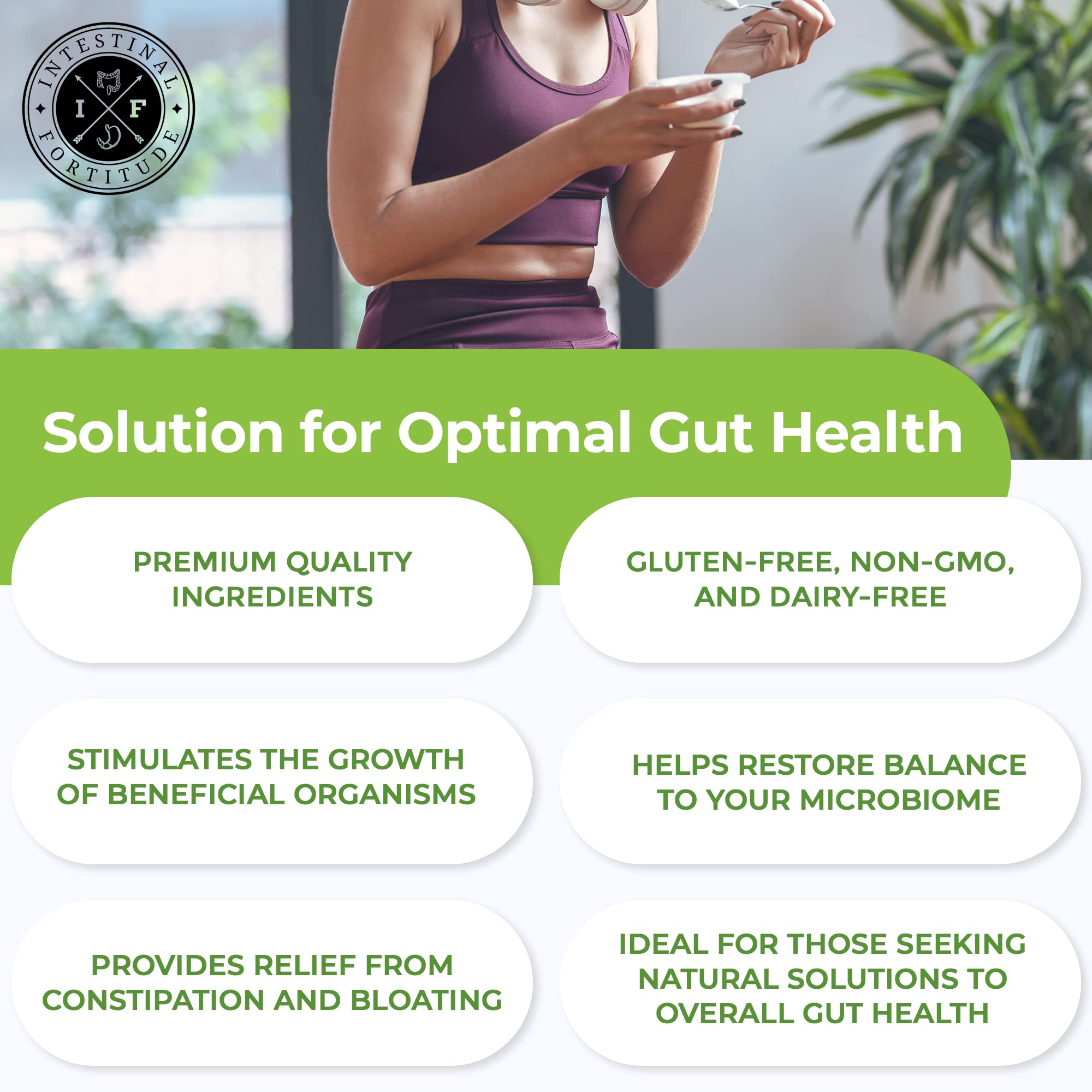 Intestinal Fortitude Phage 1 - Ultimate Gut Health Supplement, Total Restore Intestinal Defense, Patented Bacteriophage Blend for Gut Support, Digestive & Immune System Health, Destroy Bad Bacteria