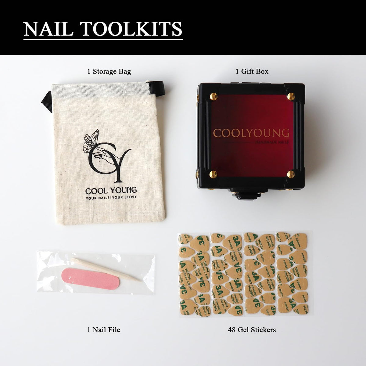 Handmade Press On Nails, Press On Nails Blue, Nailphoria Press Ons, Real Acrylic Press On Nails, Press On Nails 3D, Artificial Nails, Women Gift, COOLYOUNG Nails, 10 PCS, Size M