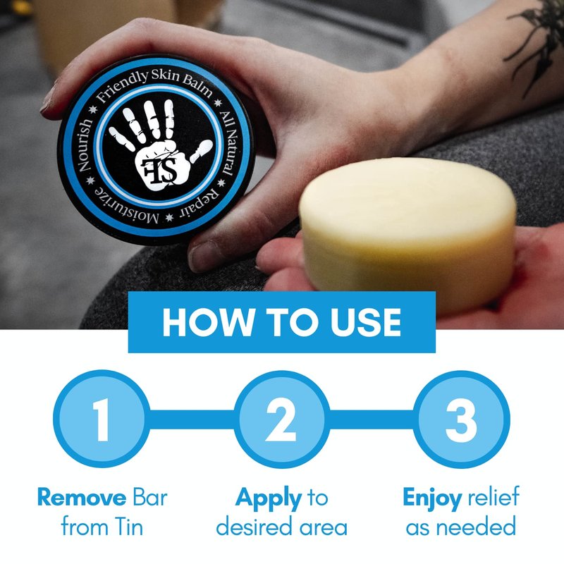 Organic Friendly Skin Balm - Organic Rock Climbing and CrossFit Hand Care for Athletes - Skin Friendly Moisturizing and Repair for Hands, Feet, Elbows and Lips