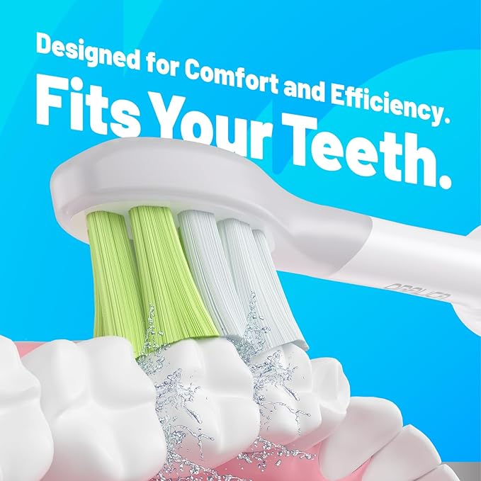 Japanese Brand Whitening Replacement Toothbrush Heads, Compatible with Philips Sonicare Click-on Handles, 10 Pack, Medium, with Tongue Cleaner (CA668, White)