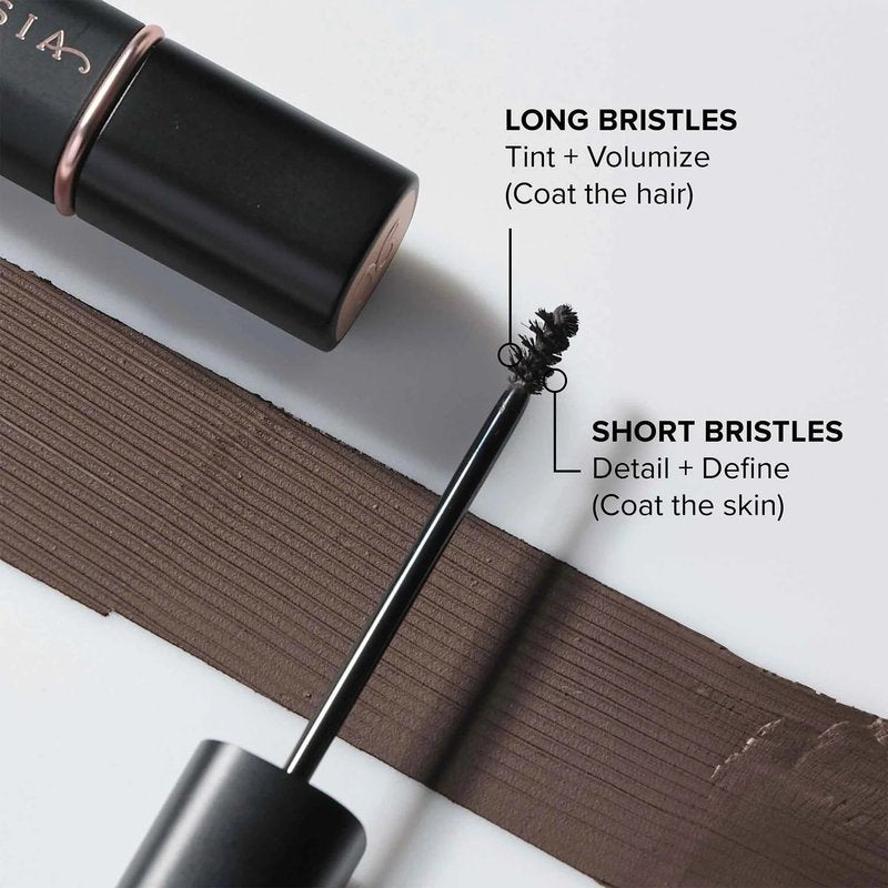 Anastasia Beverly Hills Volumizing Tinted Brow Gel - Lightweight Buildable Volumizing Brow Gel for Natural Tint, Fullness & Definition with Long-Wearing Up to 24-Hour Hold - Ebony