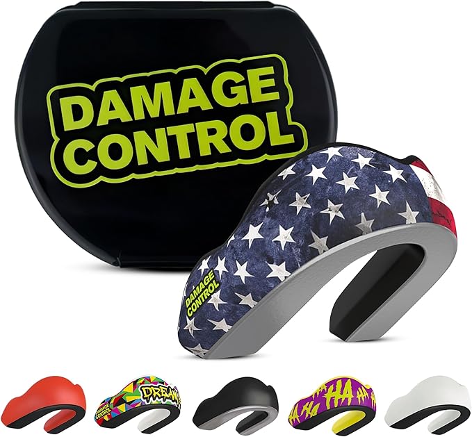 DAMAGE CONTROL Extreme Impact Mouth Guard – Sports Mouthguard for Boxing, MMA, BJJ, Hockey, Rugby, Lacrosse, & More – Mouthpiece for Teeth & Jaw Protection, for Youth & Adults
