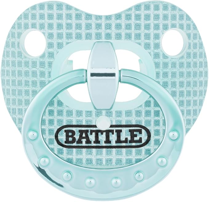 Battle Sports Binky Oxygen Football Mouthguard - Detachable Strap, Maximum Breathability, Works with Braces & No Boiling Required