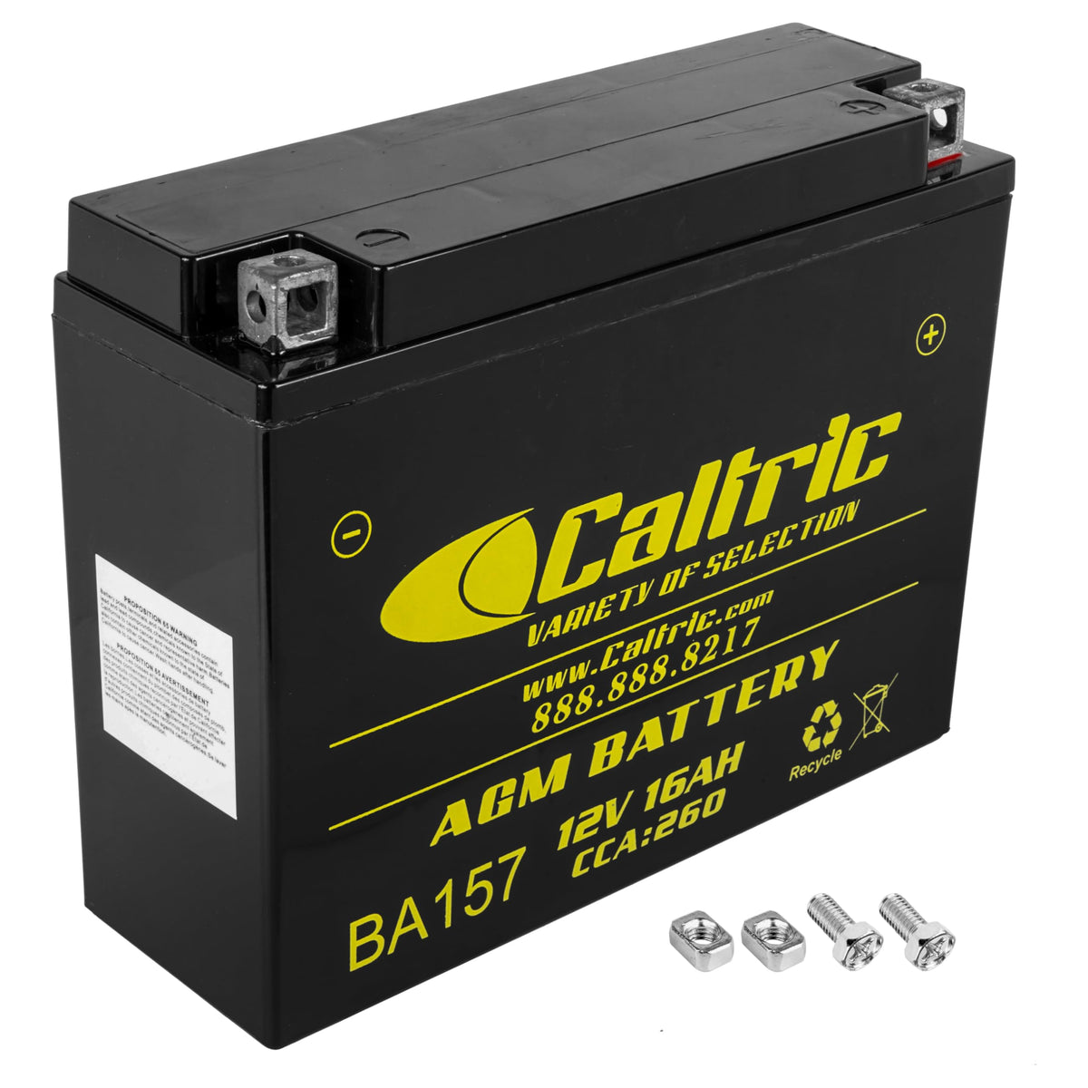 Caltric Agm Battery Compatible with Yamaha Virago 750 Xv750 1981 1982 1983 1988 1989 1990 1991 1992 1993 1994