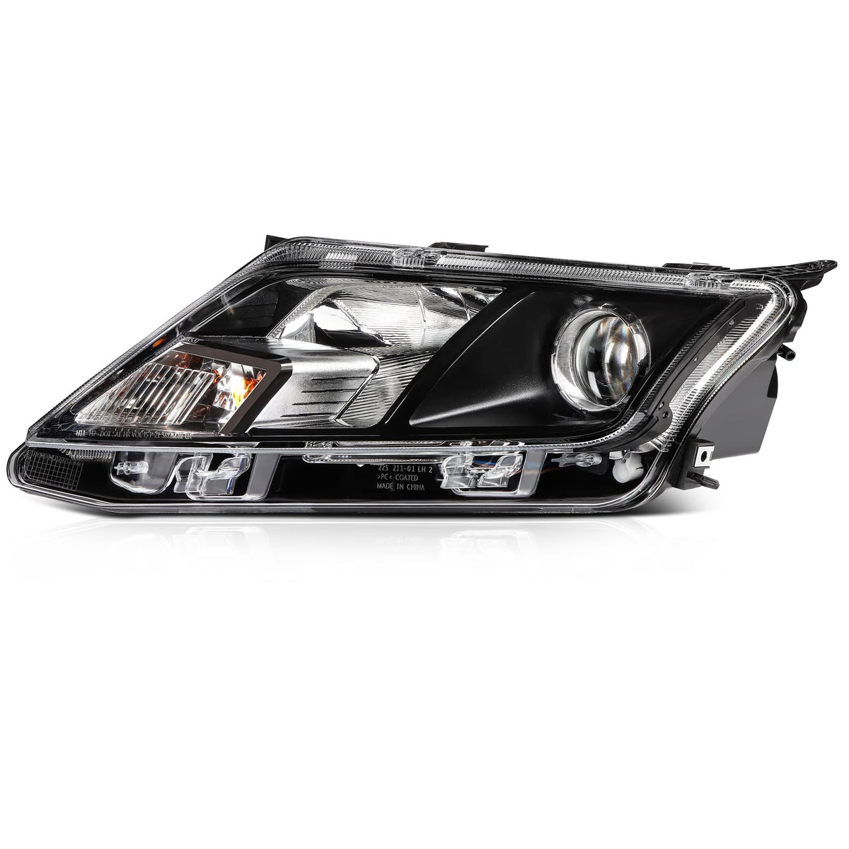 LBRST Headlight Fit 2010-2012 for Fusion Chrome Housing Left Headlight Assembly FO2502273