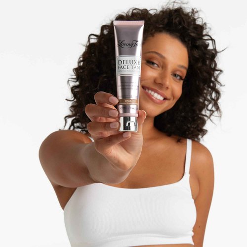 Loving Tan 2 HR Express Mousse (4FL Oz) + Face Tan (1.6Oz), Dark - Streak Free, Natural looking, Professional Strength Sunless Tanner - Cruelty Free, Naturally Derived DHA