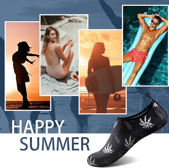 Water Shoes for Women Men Quick-Dry Aqua Socks Swim Beach Barefoot Yoga Exercise Wear Sport Accessories Pool Camping Must Haves Adult Youth Size