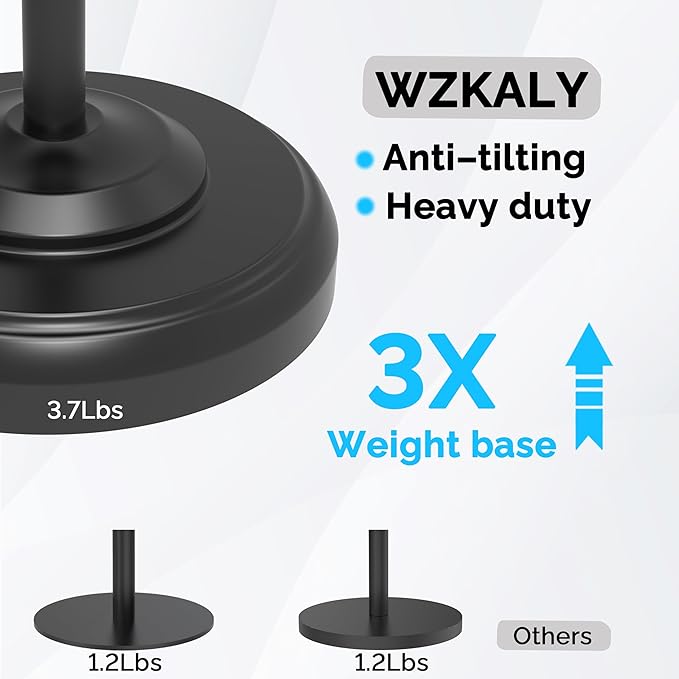 Freestanding Toilet Paper Holder Stand with Storage – Holds 4 Extra Rolls –Matte Black- Toilet Paper Holder for Bathroom – Sturdy Base, Classic Retro Style, Space-Saving Bathroom Storage