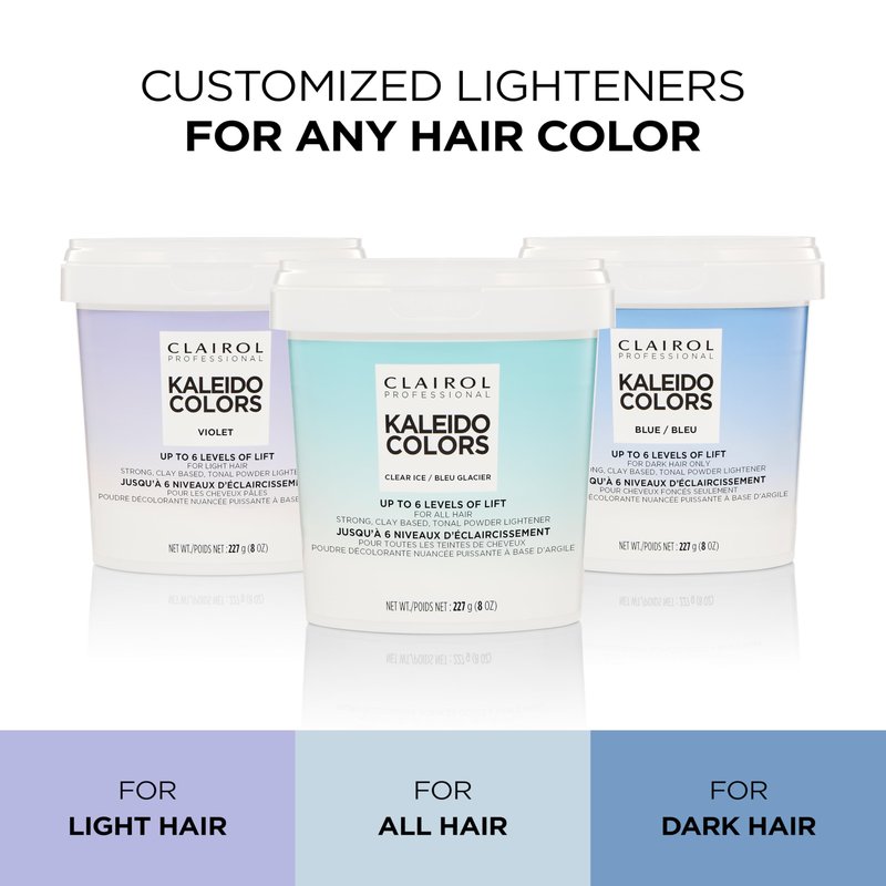 Clairol Professional Kaleidocolors, Blue Tub, 8 oz. Hair Lightener for Dark Hair