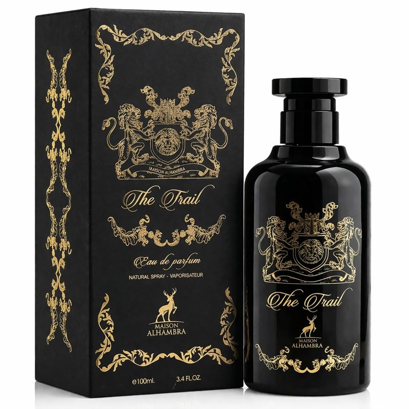 Maison Alhambra The Trail – Smoky, Woody, Aromatic – Eau de Parfum Spray Long-Lasting Fragrance for Unisex, 3.4 Ounce / 100 ml