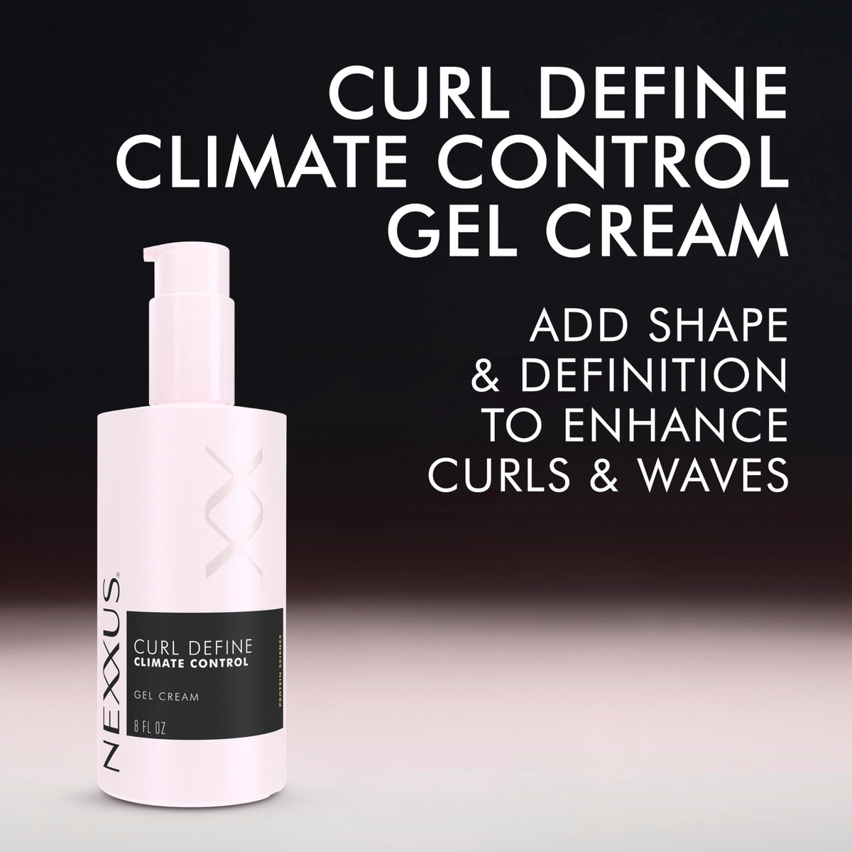 Nexxus Styling Curl Define Curl Cream Climate Control Gel Cream Hair Cream Powered by Styleprotect Technology 8 oz