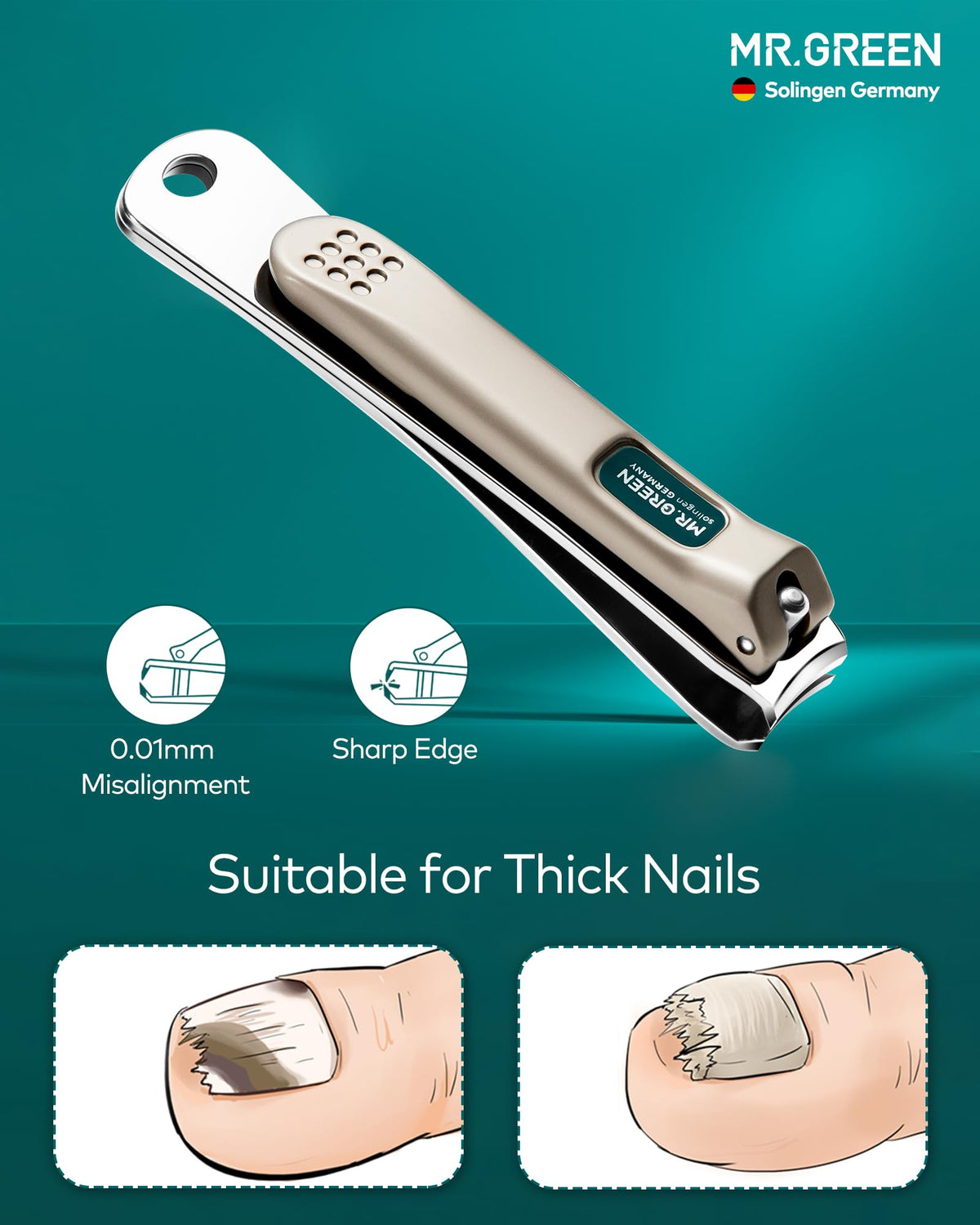 7Pcs Manicure Set, Pedicure Sets, Nail Clipper Sets，Stainless Steel Professional Nail Cutter with Travel Case
