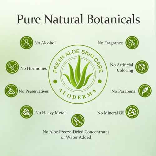 Aloderma Signature Aloe Hydrating Set - 5 Pieces - Aloe Vera Gel, Cleanser, Toner, Serum, Cream