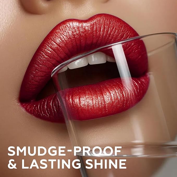 FOCALLURE Metallic Liquid Lipstick,Non Stick Cup Lip Gloss,High Impact Lip Color with Transfer-proof Wear,Long Lasting & Waterproof Lipstick Makeup for Women,Dying Star