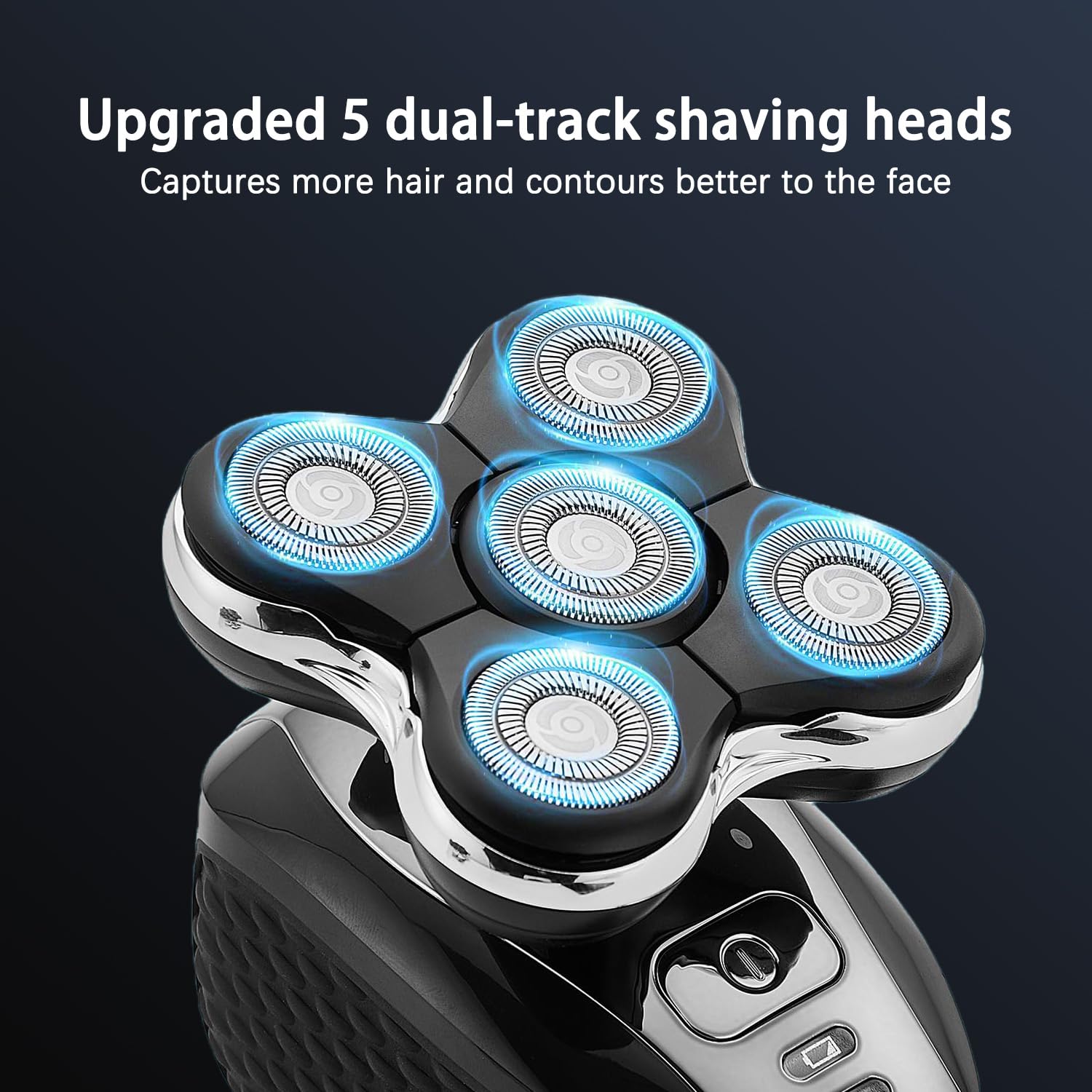 Pinkind Replacement Blades Compatible with Remington Balder Pro Head Shaver Model XR7000, 5 Dual Track Heads for Remington Shaver, Precision Electric Shaving for Bald Men,2 Pack