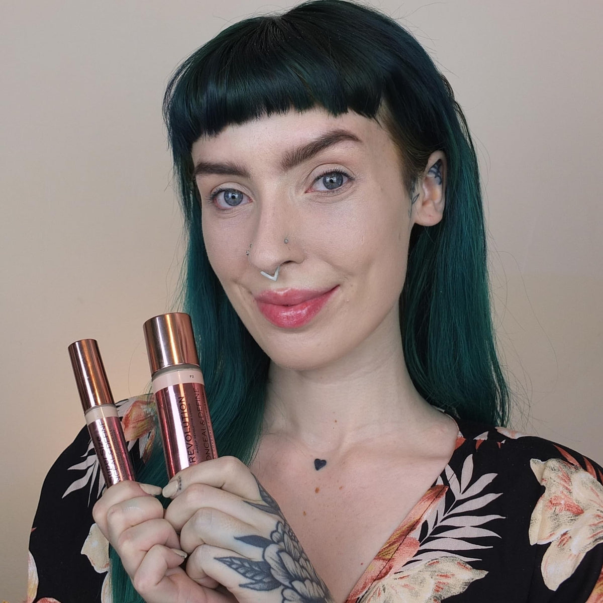 Revolution Beauty London, Conceal & Define Foundation, Full Coverage, Long-Lasting Matte Finish, Vegan & Cruelty-Free, F18 Dark Skin Tones, 0.8 fl oz