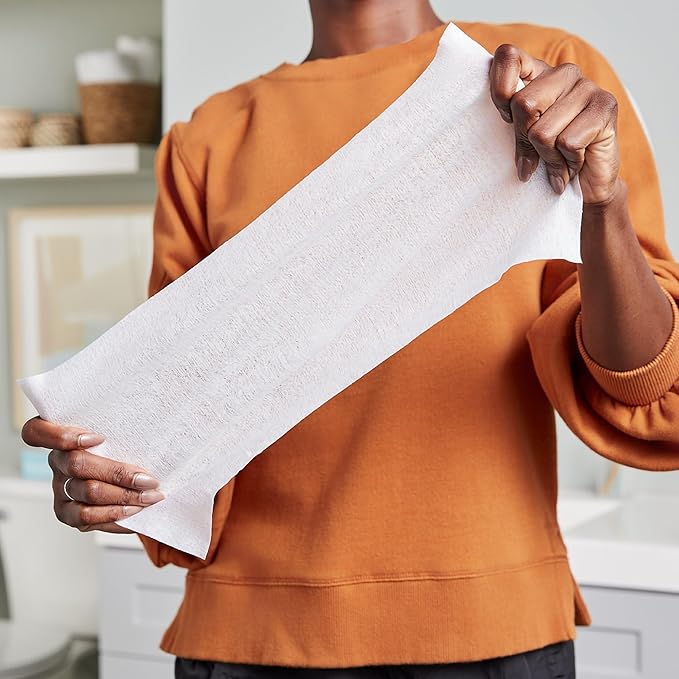 McKesson Washcloth Wipes for Adults, Unscented (12 Pack, 576 Washcloths) Disposable Wash Cloths for Body - Fragrance-Free No-Rinse Formula - Good for Incontinence and Elderly - 48 Wipes Per Pack