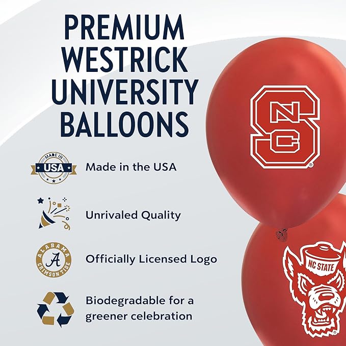 Texas Tech Red Raiders Balloons 10 Pack 11" Official Licensed Logos, Helium Quality Latex Balloons, Perfect for College Football Team Celebration, Decorated Front and Back by Westrick