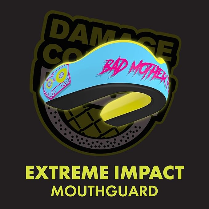 DAMAGE CONTROL Extreme Impact Mouth Guard – Sports Mouthguard for Boxing, MMA, BJJ, Hockey, Rugby, Lacrosse, & More – Mouthpiece for Teeth & Jaw Protection, for Youth & Adults (Adult, BMF)