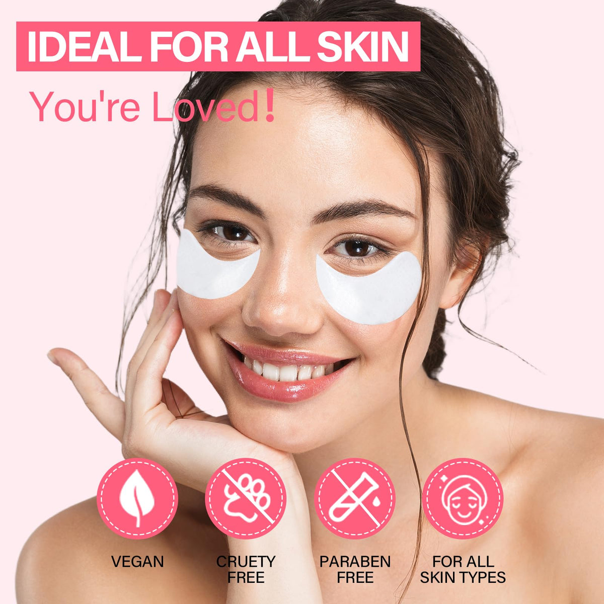 iMethod PDRN Collagen Boost Eye Patches - Under Eye Mask, Instant Lift Eye Mask for Reduce Fine Lines & Wrinkles, Firming Under Eye Patches for Dark Circles, Puffy Eyes, Eye Bags, 8 Pairs