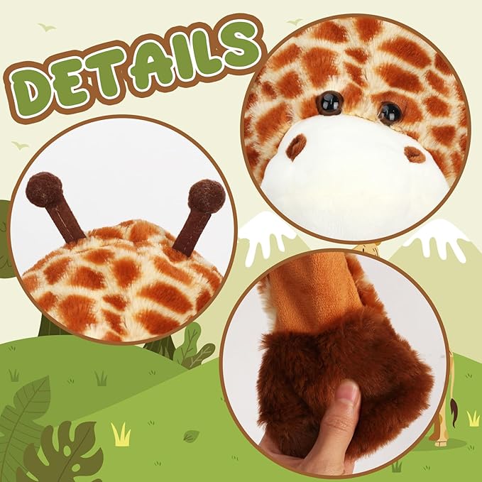 Animal Hat with Ears Moving Jumping Pop Up Beating Hat Plush Holiday Cosplay Dress Up Funny Gift for Kids