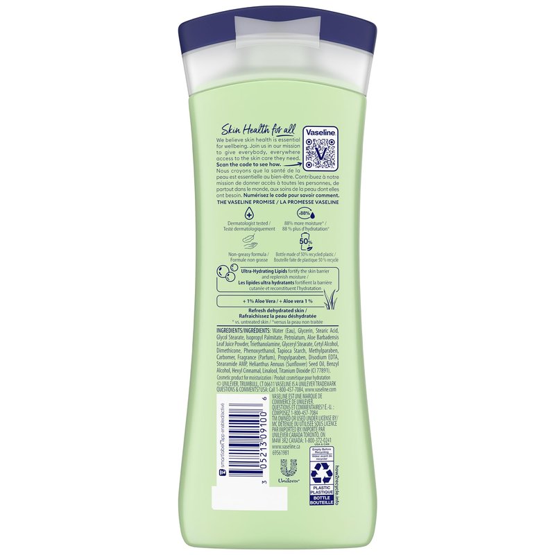 Vaseline Soothing Hydration 6-Pack – Intensive Care Moisturizing Hand and Body Lotion with Aloe, Ultra-Hydrating Lipids, 48 Hours of Moisture, 10 Oz Ea