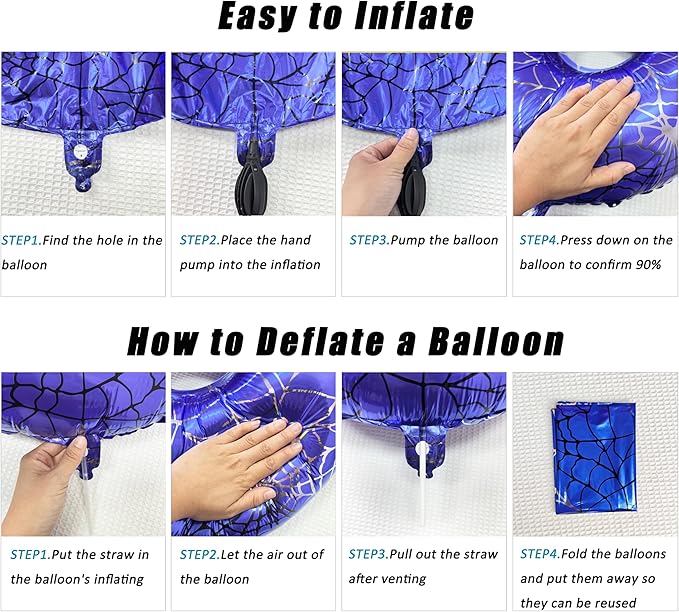 40 Inch Red and Blue Spider Theme Large Number 3 Balloon Giant Foil Birthday Balloons for Spider Theme Party Boy or Girl 3 th Birthday Wedding Anniversary Baby Shower Party Decorations