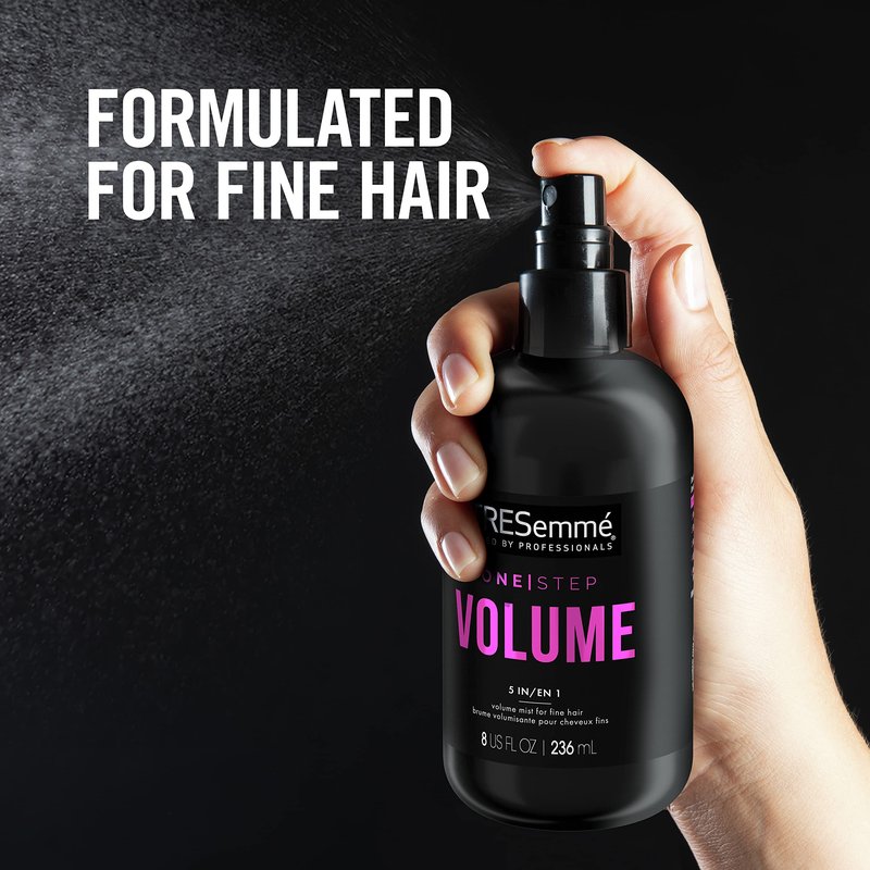 TRESemmé One Step 5-in-1 Volumizing Hair Styling Mist For Fine Hair One Step Volume Hair Care Product for Soft, Weightless Volume 8 oz