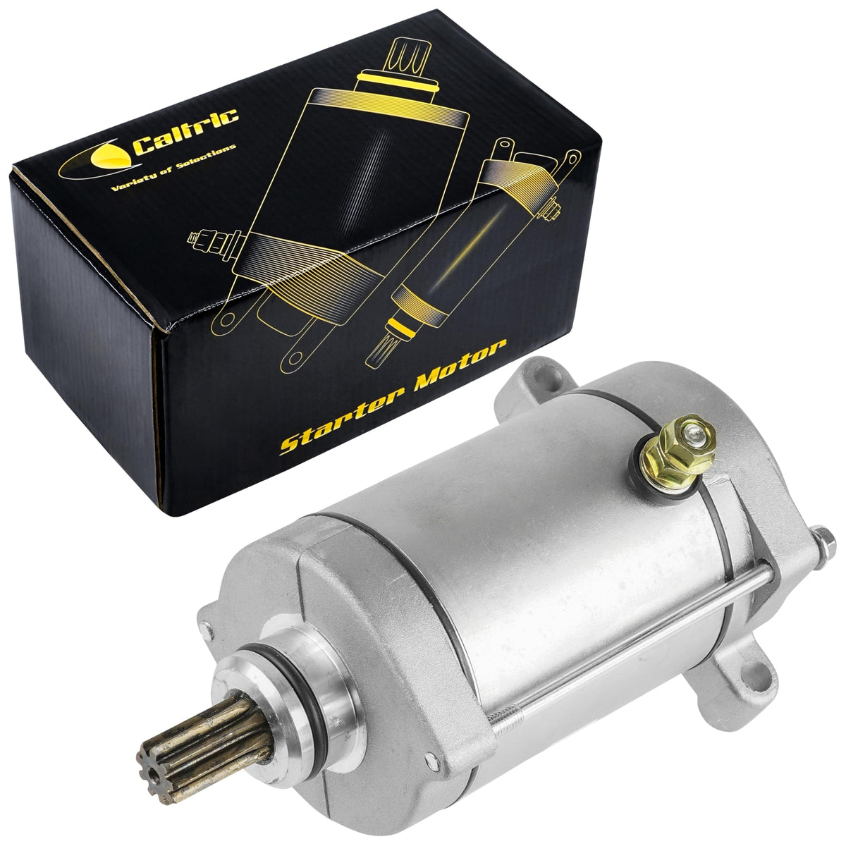 Caltric Starter Compatible With Yamaha Rhino 660 Yxr66F 660Cc 2004 2005 2006 2007