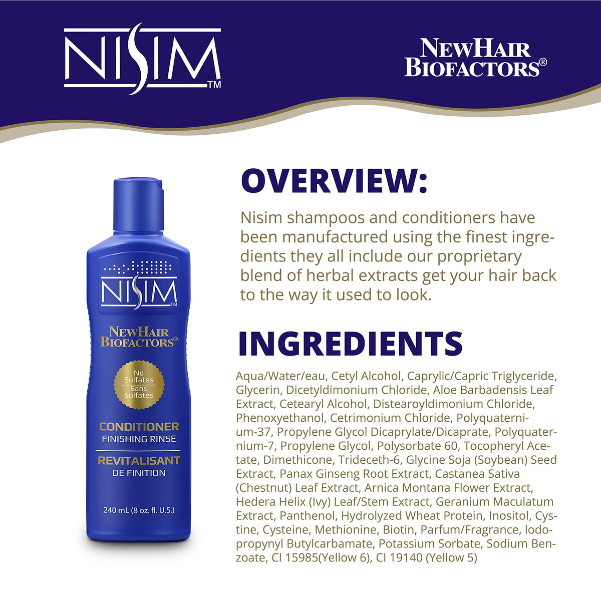 NISIM - Finishing Rinse Conditioner, 8 oz