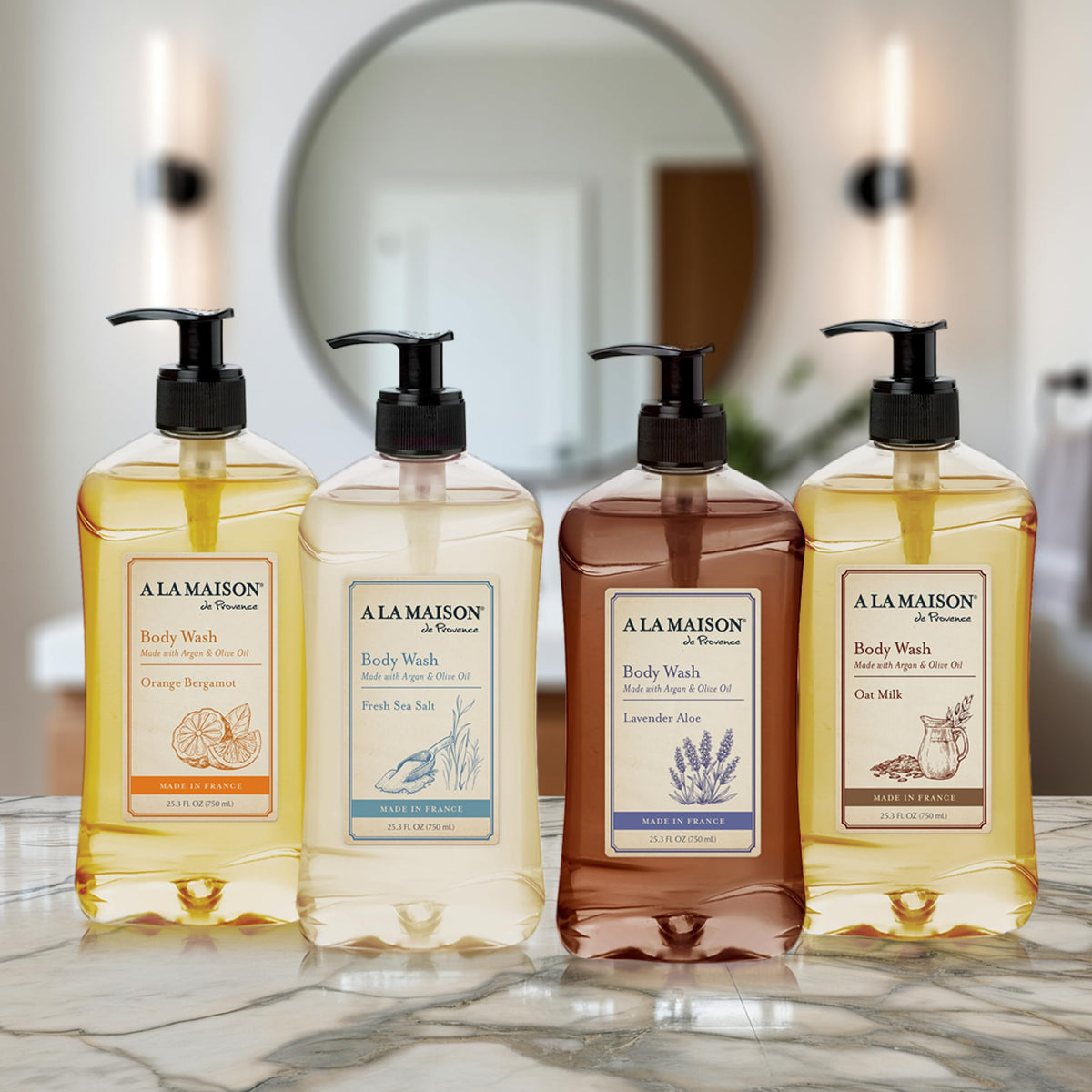 A LA MAISON Lavender Aloe Body Wash 25.36 Fl Oz, 3 Pack