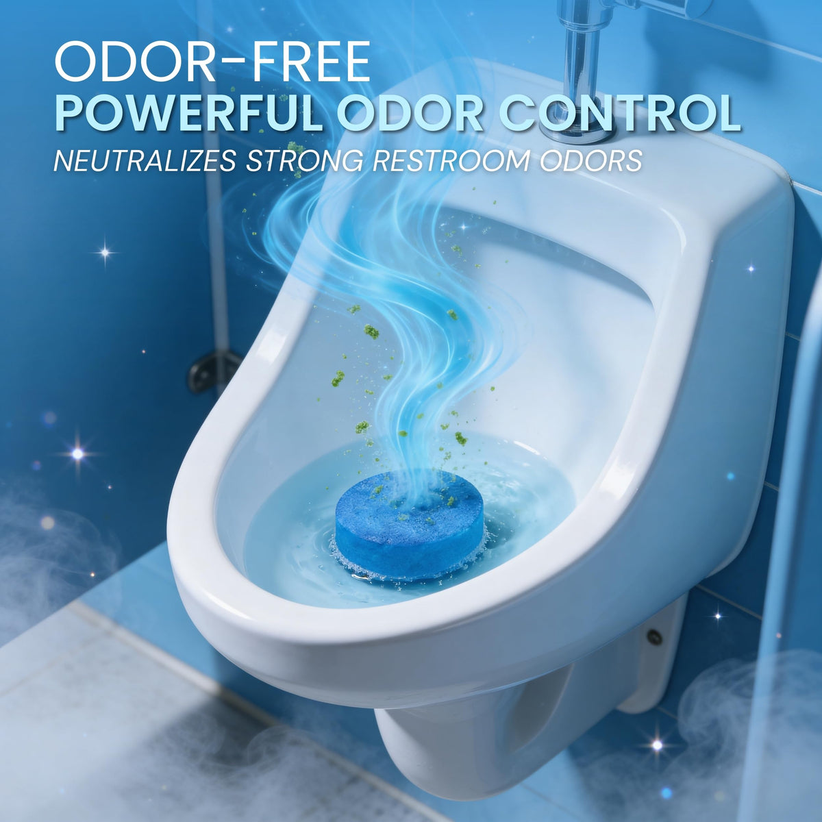 Urinal Cakes, Ocean Breeze Scent Urinal Deodorizing Block, Fresh Ocean Scent Urinal Pucks (Case of 12)