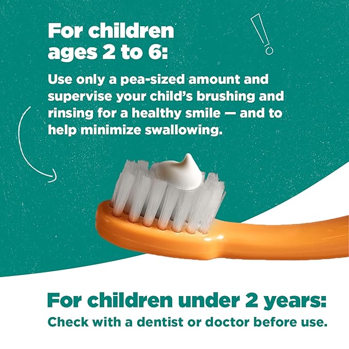 Tom's of Maine ADA Approved Fluoride Kids Toothpaste, Natural Toothpaste, Dye Free, No Artificial Preservatives, Silly Strawberry, 5.1 oz. 3-Pack (Packaging May Vary)