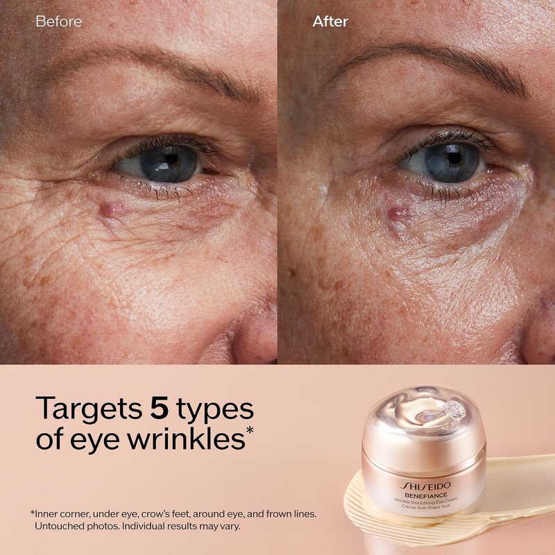 Shiseido Smooth & Hydrate Eye Care Set - Clarifying Cleansing Foam (15mL), Ultimune Power Infusing Serum (10mL), Benefiance Wrinkle Smoothing Cream (30mL) & Eye Cream (15mL) - $145 Value