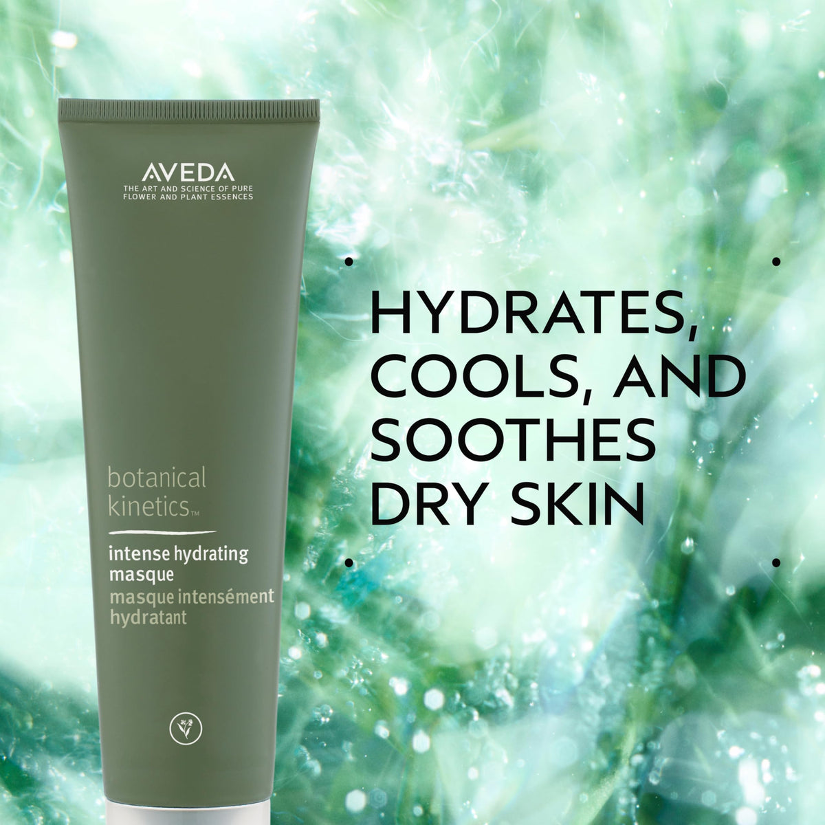 Aveda Botanical Kinetics Intense Hydrating Masque | Hydrating Face Mask for Dry Skin | Cooling & Soothing | Oil-Free, 4.2 Fl Oz