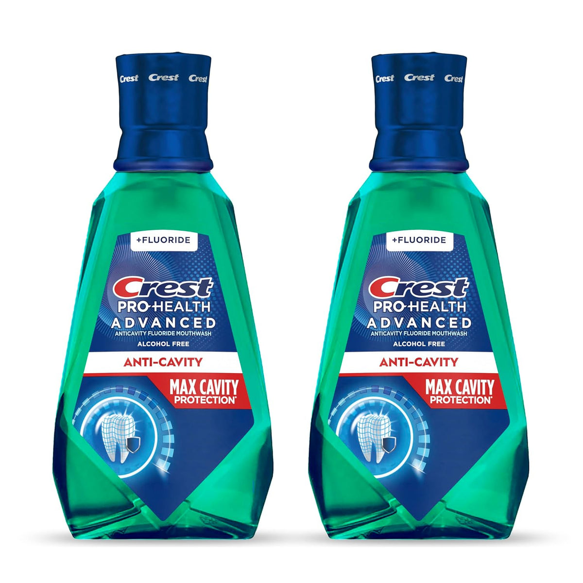 Crest Pro-Health Advanced Maximum Cavity Protection Mouthwash - Mild Mint - 2x1L