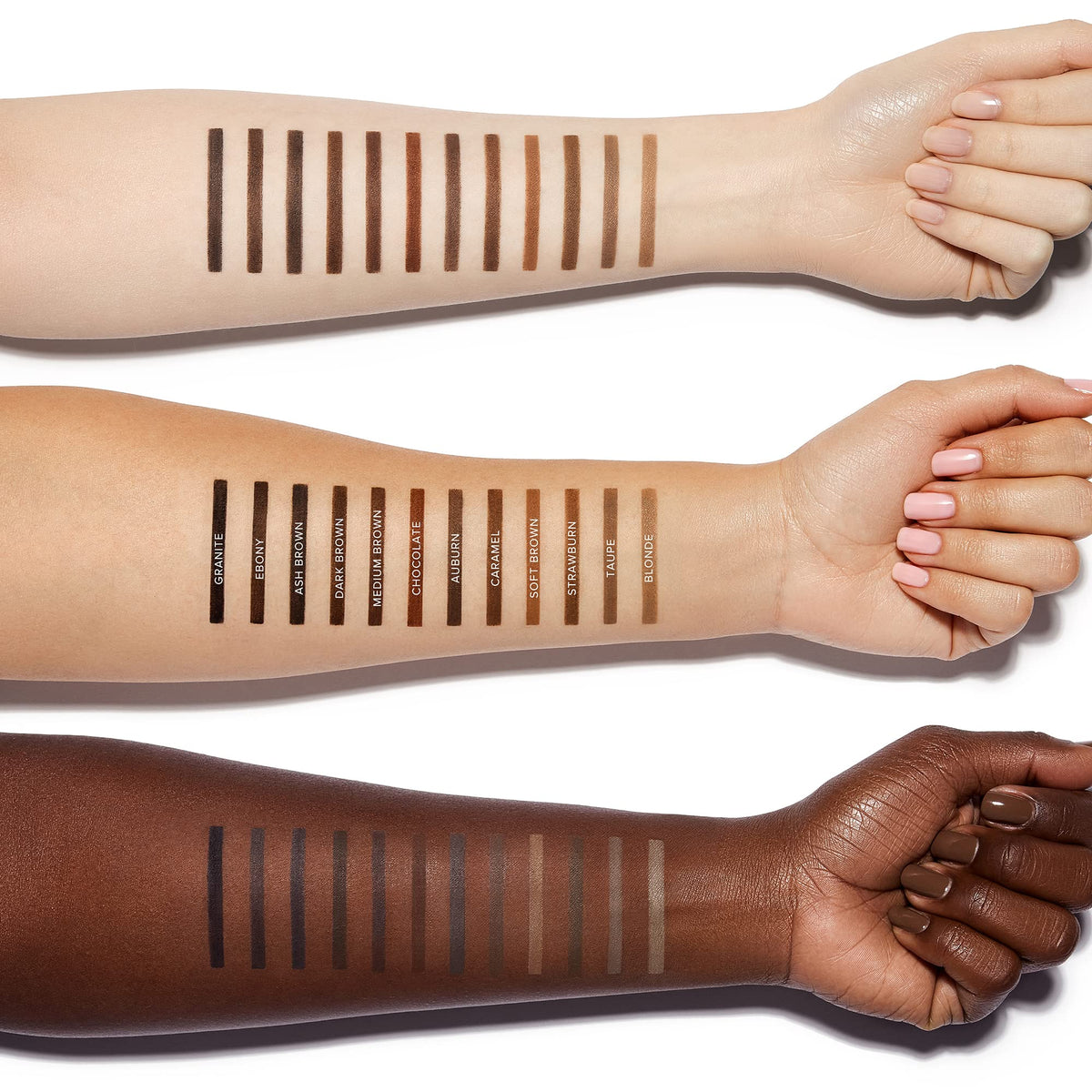 Anastasia Beverly Hills Brow Definer - 3-in-1 Triangular-Tipped Retractable Eyebrow Pencil with Spoolie - Multi-Functional Definer to Fill, Detail & Blend Brows - Strawburn