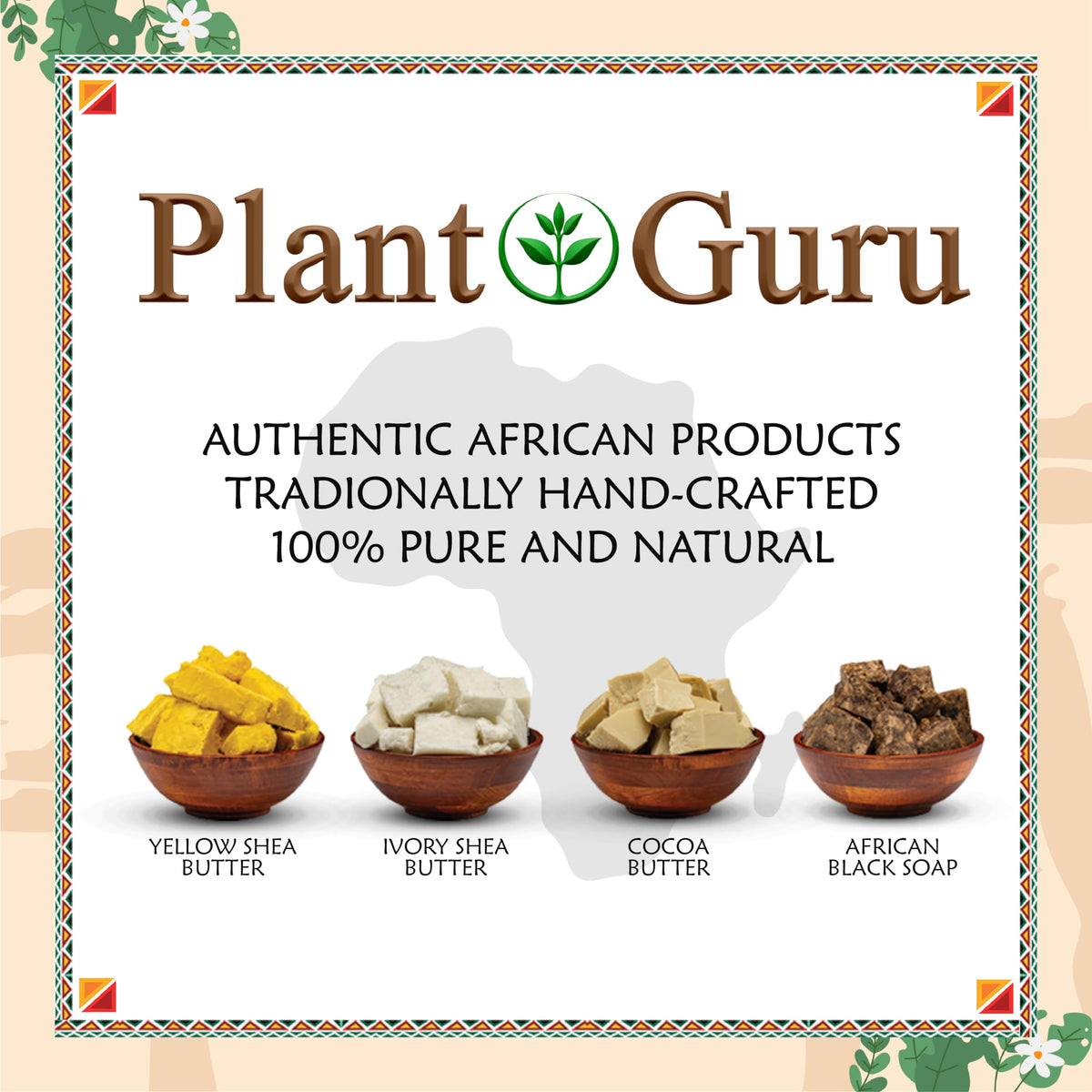 Plant Guru African Shea Nut Butter Oil 32 fl. oz. 100% Pure Natural Skin, Face, Hair Growth And Moisturizer. DIY Body Butters, Lotions, Creams, Lip Balm And Soap Making.