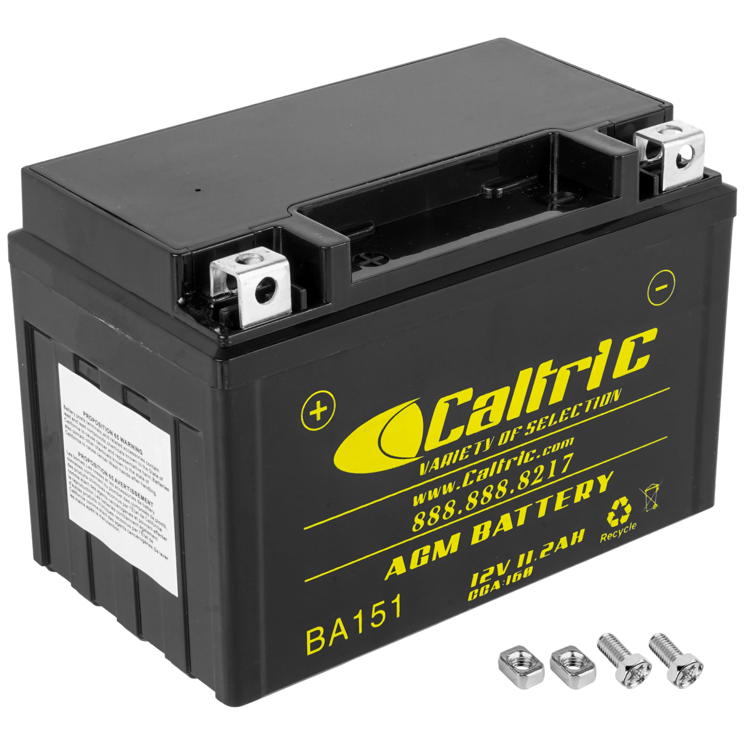 Caltric Agm Battery Compatible with Honda Vt1100C2 Vt-1100C2 Vt1100T Shadow Ace 1100 1995-2001