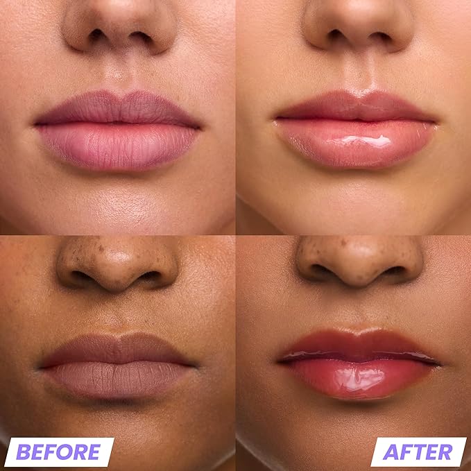 Wonderskin Lip Gloss Blading Top Gloss, Clear Glitter Lip Gloss, Hydrating and High Shine Finish Lip Makeup (Clear Shine)