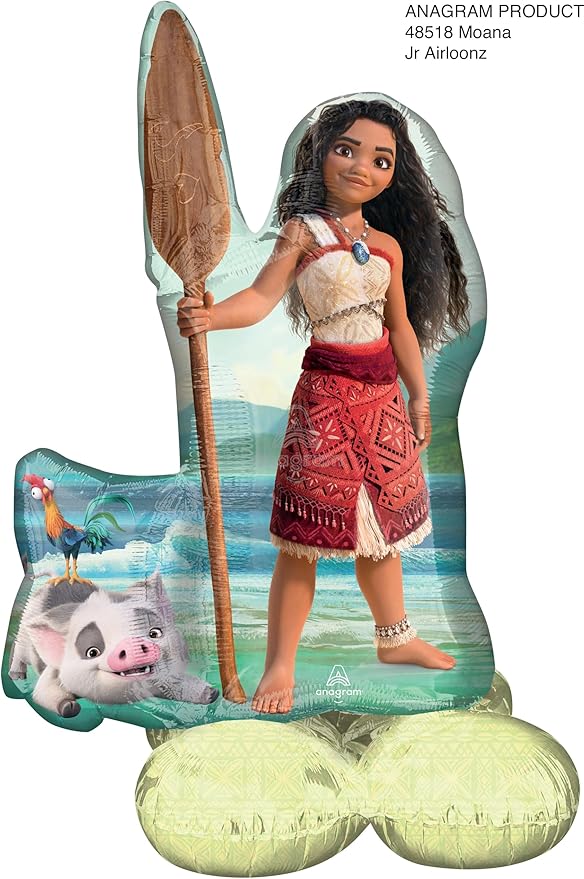 Moana's Birthday Party Supplies Airloonz and Foil Balloon Bouquet Decorations