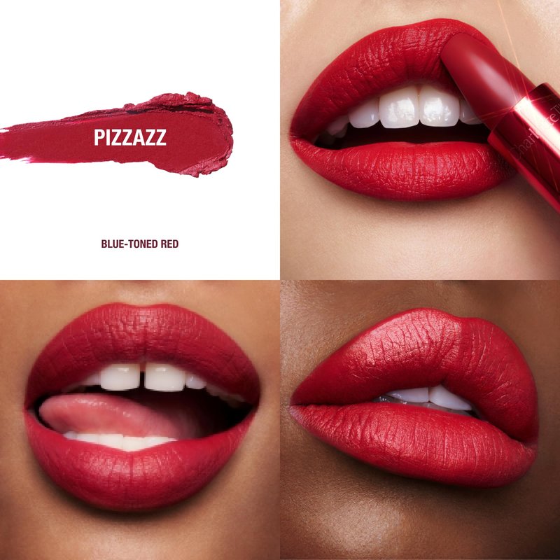 Charlotte Tilbury Matte Revolution Lipstick - Long Lasting, Matte Lipstick, Giftable Beauty Essential with Buildable Color & Lip-Loving Ingredients - Creamy, Easy to Blend Formula - Pizzazz