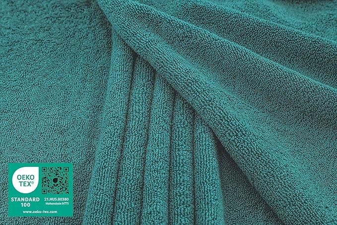 American Soft Linen Oversized Bath Sheet 40x80 Extra Large for Bathroom, 600 GSM 100% Cotton Turkish Jumbo Bathsheet Towels for Adults, Teal Bath Sheet